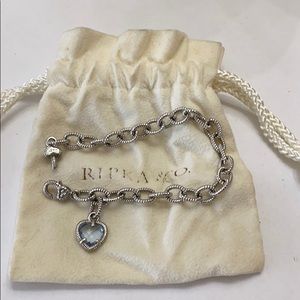 Judith ripka silver chain bracelet